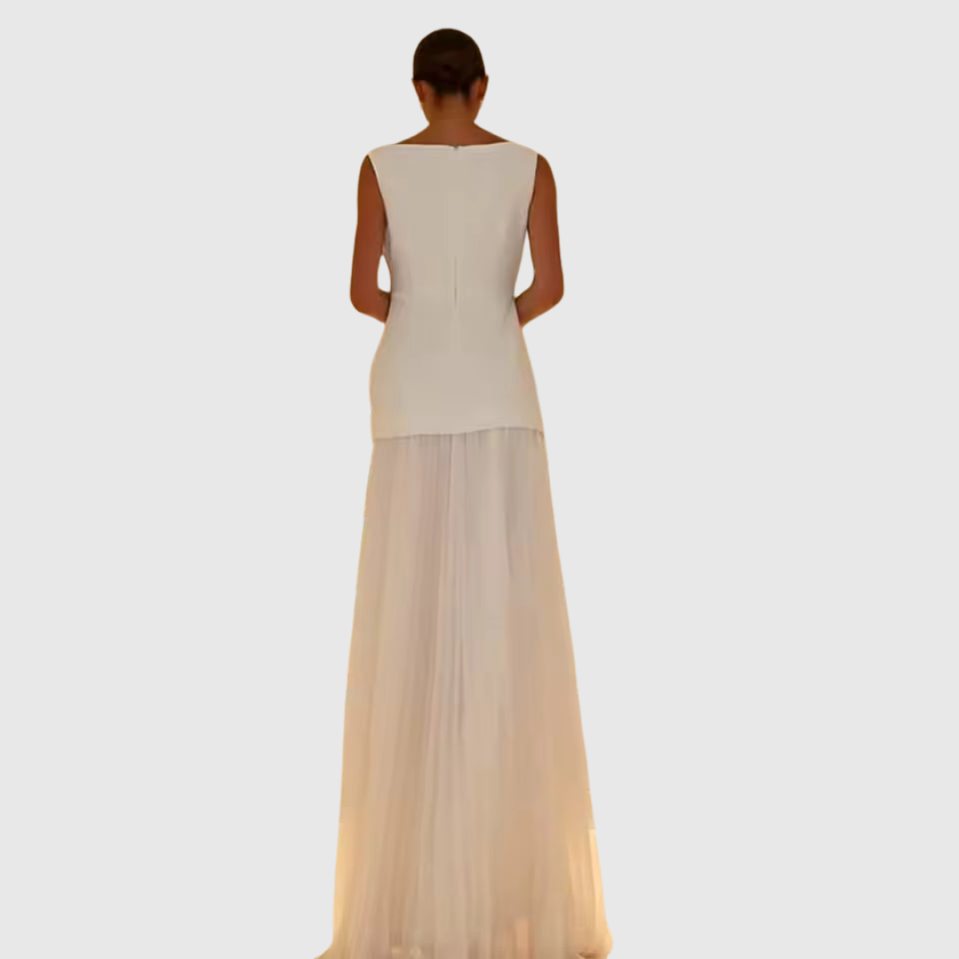 Rowina™ | Robe Sans Manches Plissée