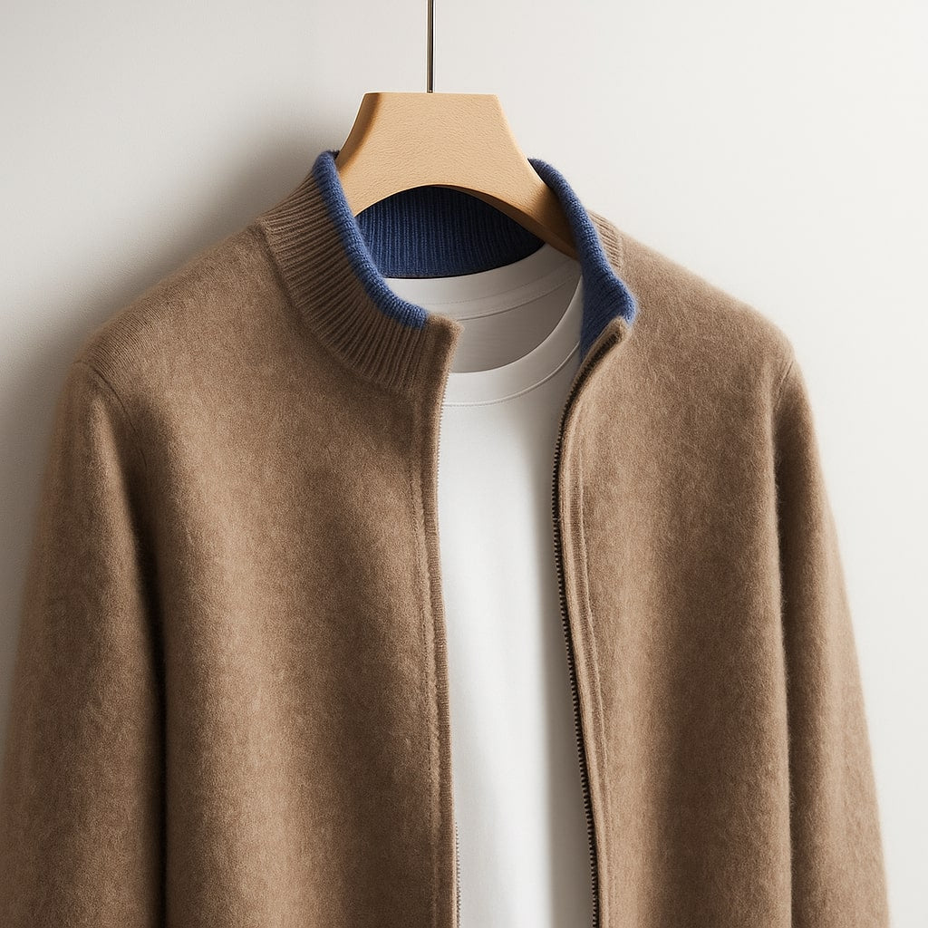 NOVA | VESTE EN MAILLE AVEC ZIP