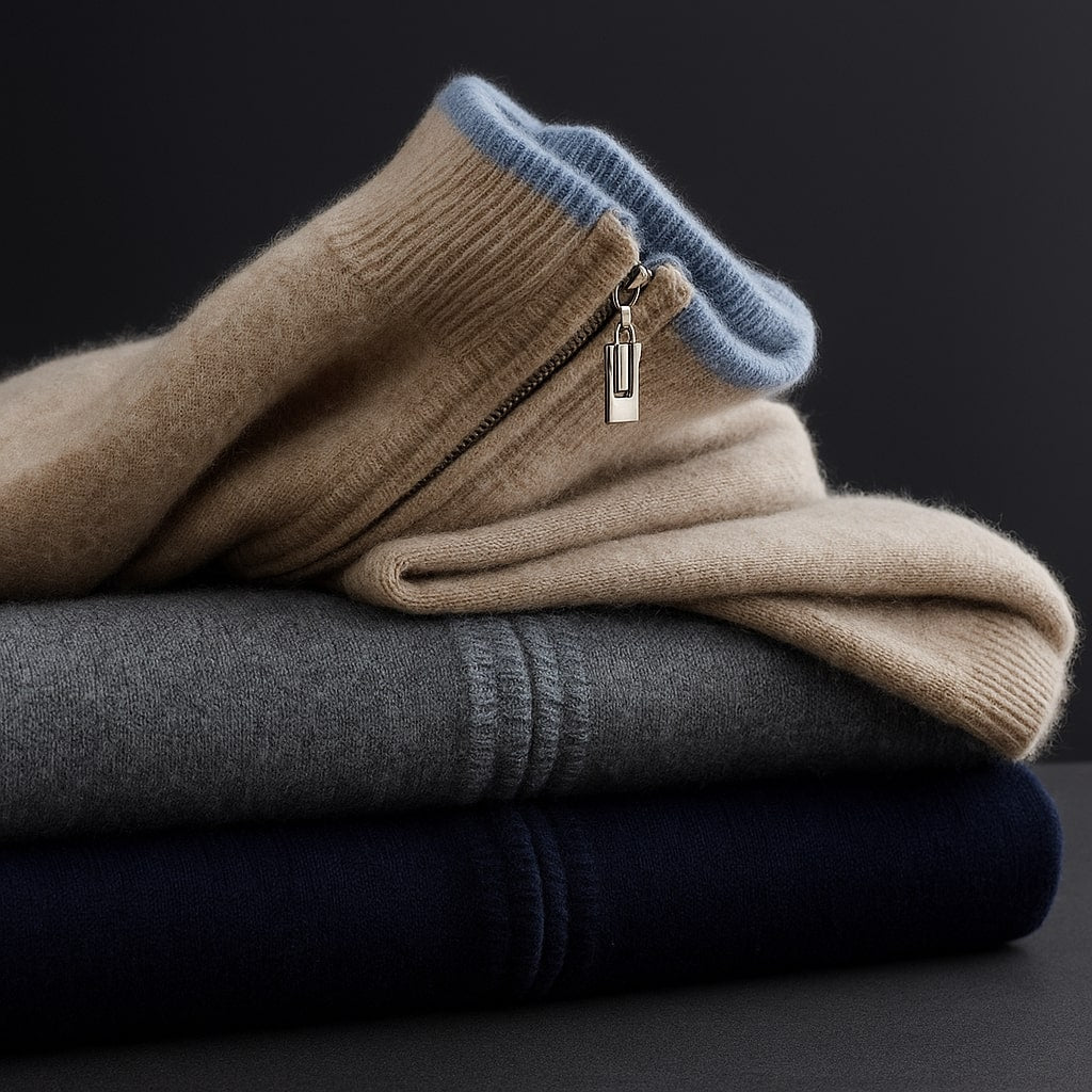 NOVA | VESTE EN MAILLE AVEC ZIP