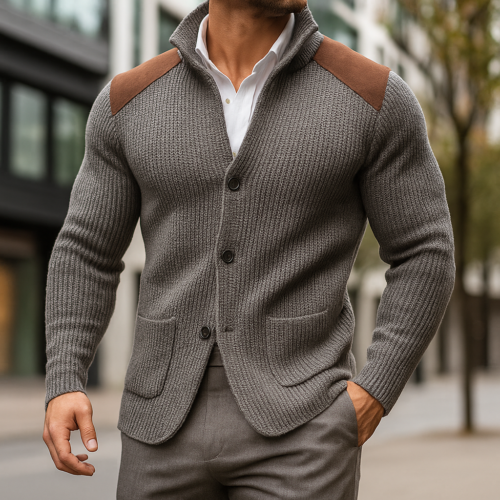 LÉONARD | BLAZER EN MAILLE TEXTURÉE