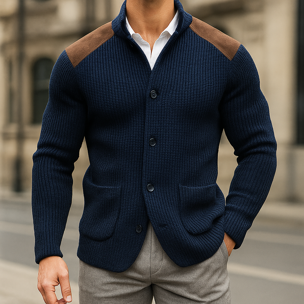 LÉONARD | BLAZER EN MAILLE TEXTURÉE