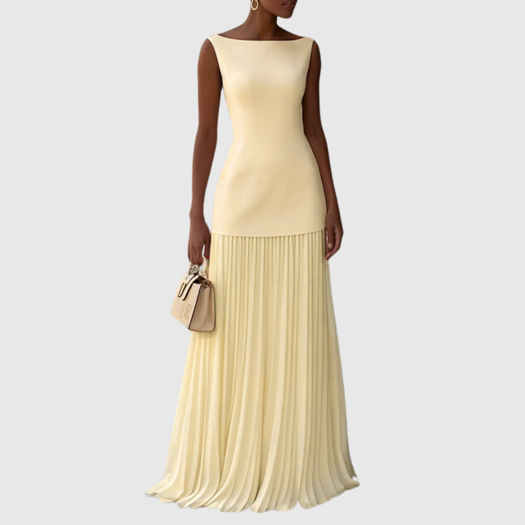 Rowina™ | Robe Sans Manches Plissée