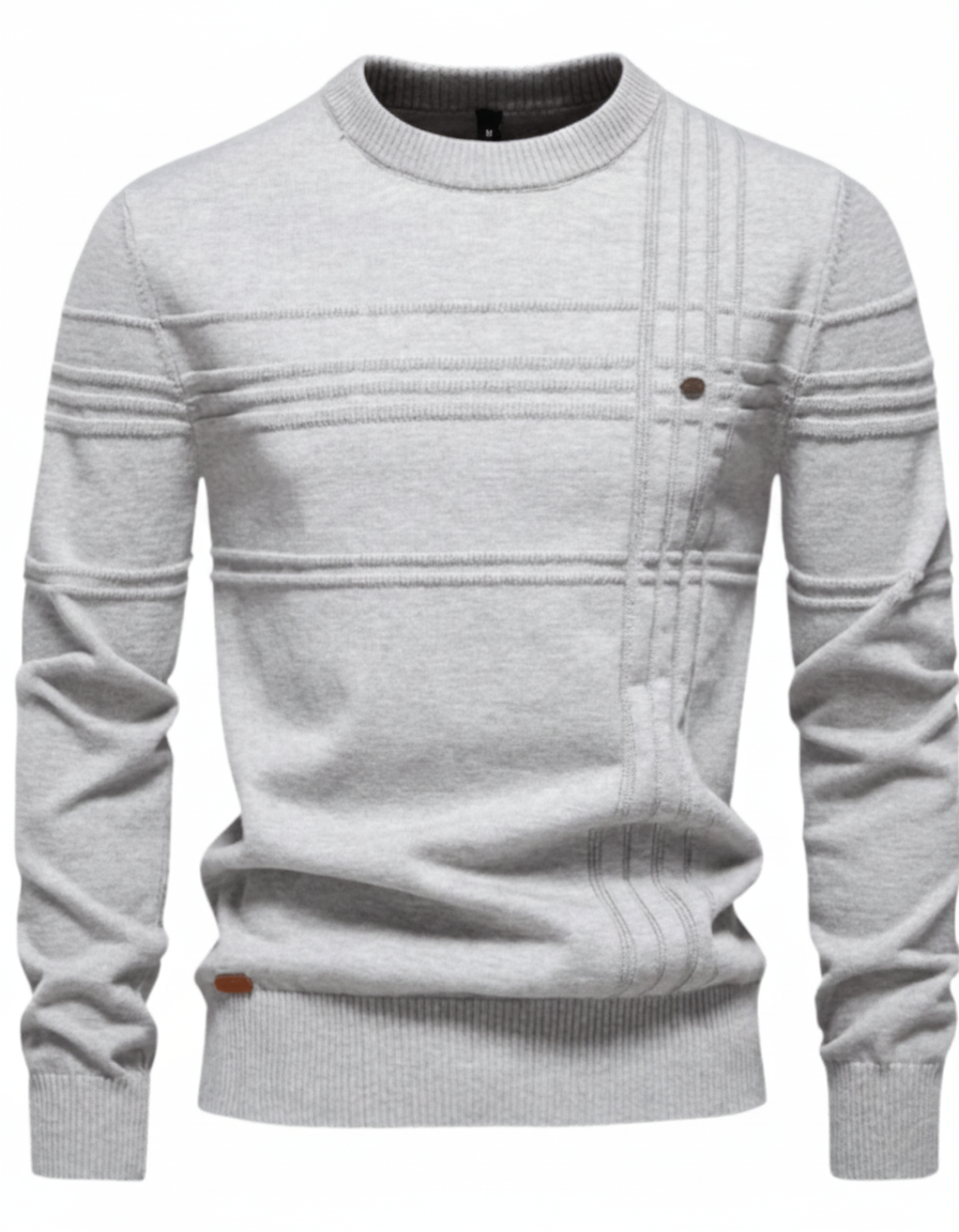 Massimo - Pull Élégant à Motif à Carreaux