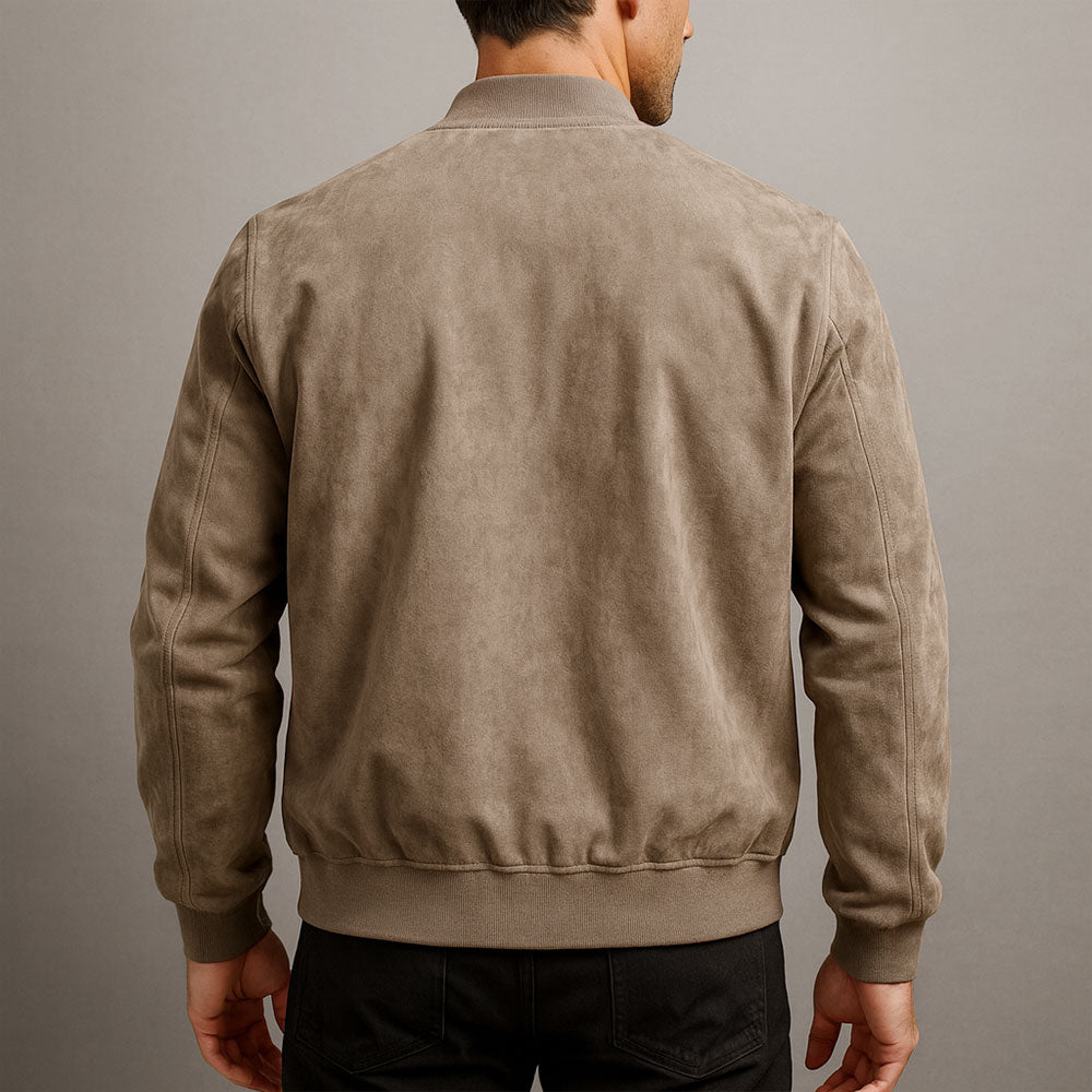 LAURENT™ | Veste Homme en Suédine – Style Élégant