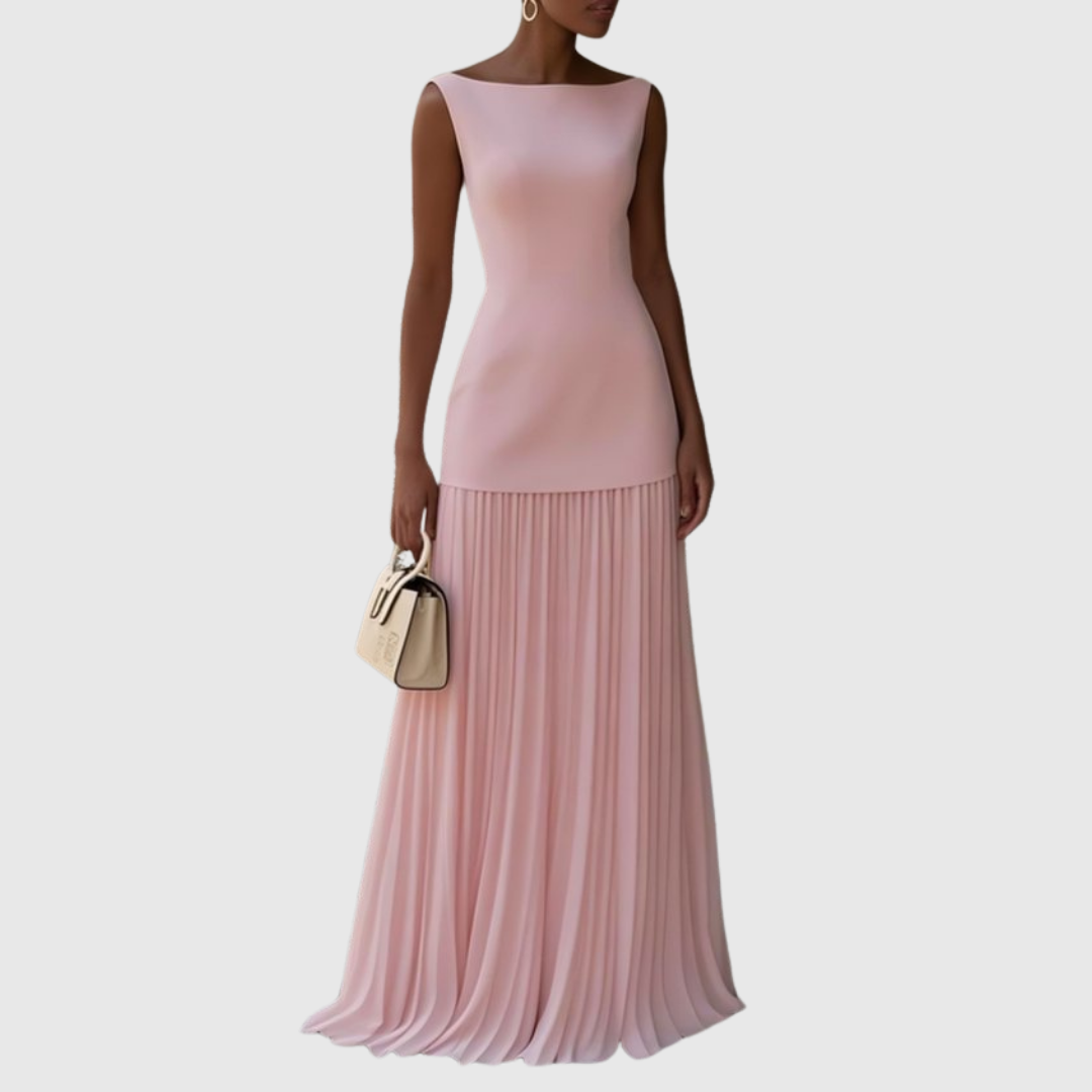 Rowina™ | Robe Sans Manches Plissée