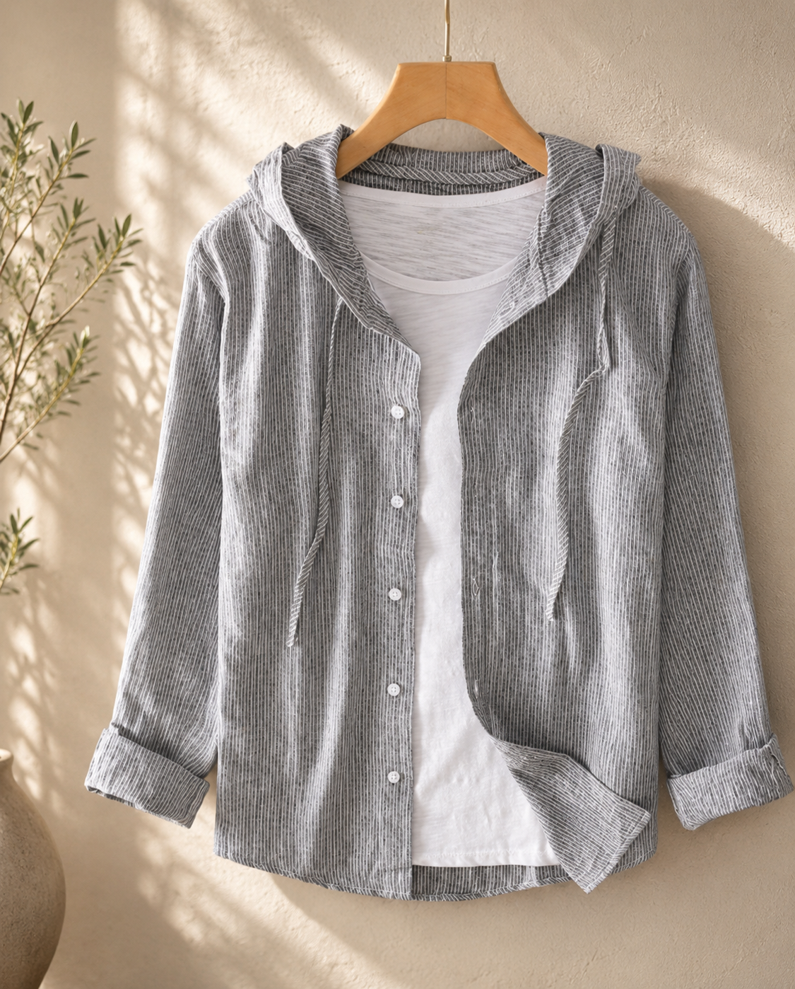 KYARA | Chemise Légère à Capuche
