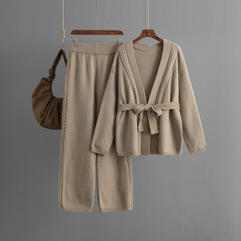 Serenity Knitwear Duo – Ensemble Cardigan Femme Laine | NovaChic