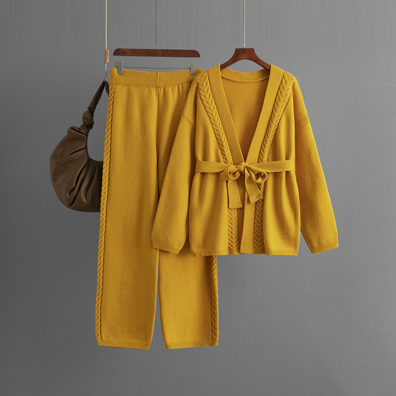 Serenity Knitwear Duo – Ensemble Cardigan Femme Laine | NovaChic