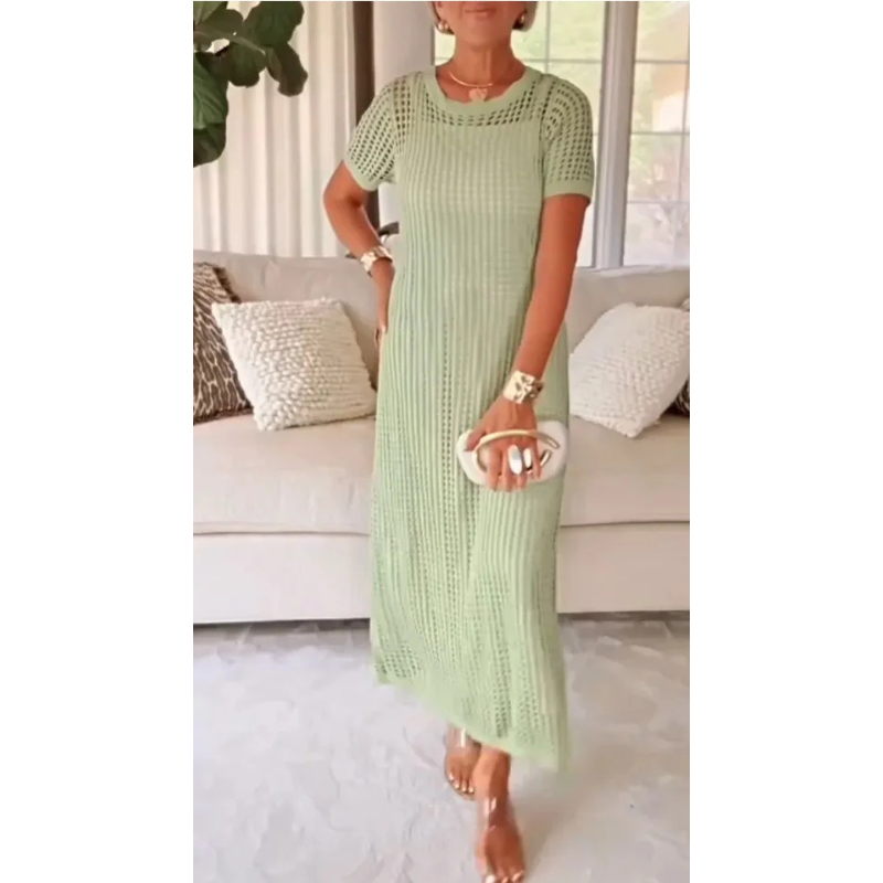 Bethany | Robe Maxi Longue à Découpes + Robe Intérieure Offerte