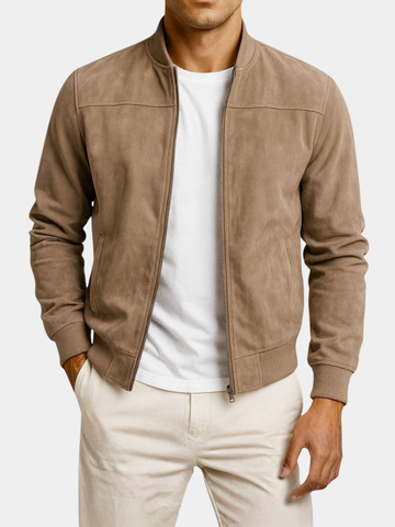 LAURENT™ | Veste Homme en Suédine – Style Élégant
