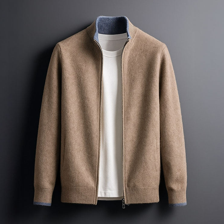 NOVA | VESTE EN MAILLE AVEC ZIP