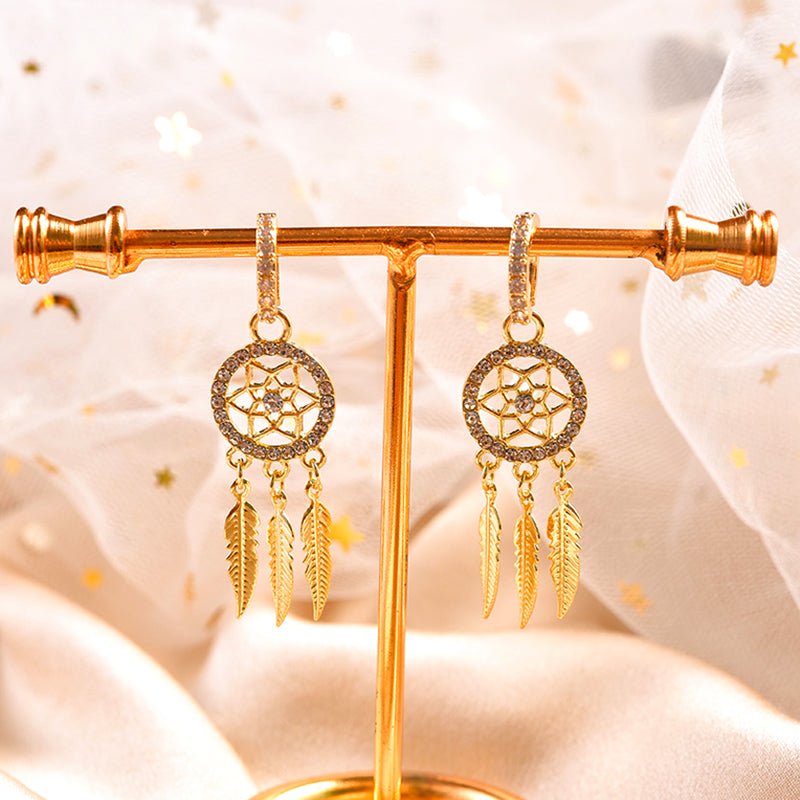BOUCLES D’OREILLES ATTRAPE-RÊVES EN OR 14K