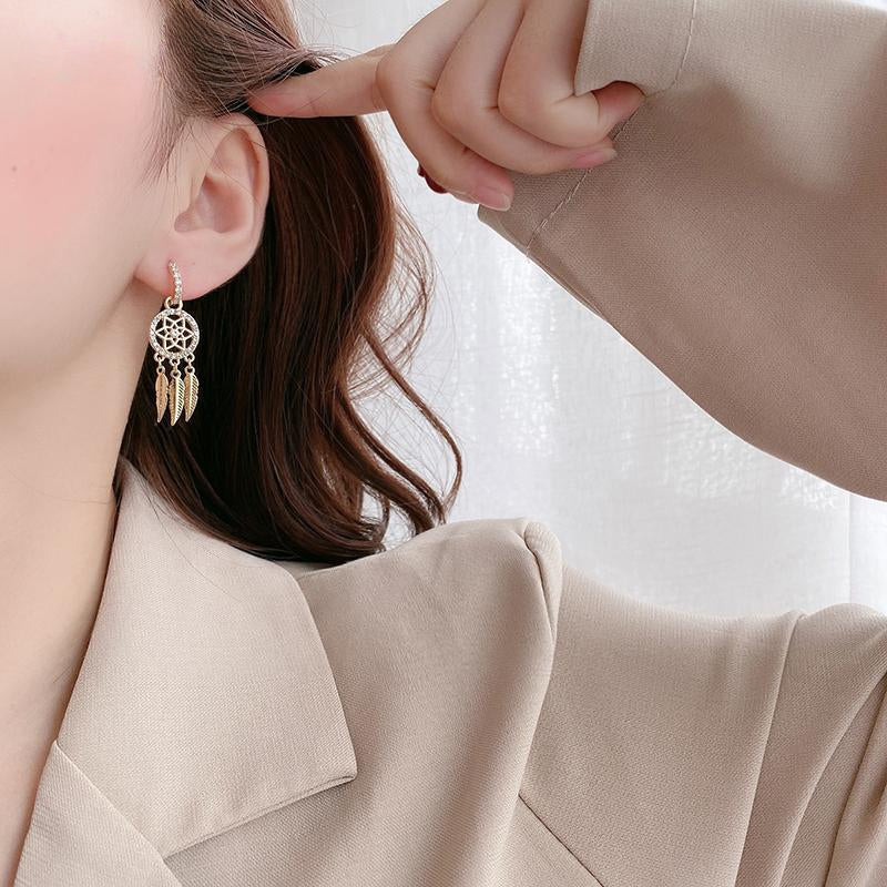 BOUCLES D’OREILLES ATTRAPE-RÊVES EN OR 14K