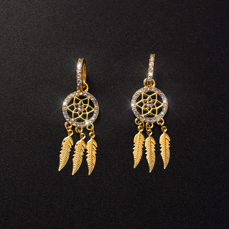 BOUCLES D’OREILLES ATTRAPE-RÊVES EN OR 14K
