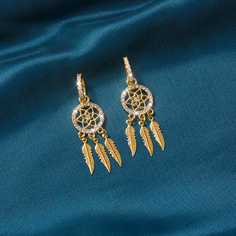 BOUCLES D’OREILLES ATTRAPE-RÊVES EN OR 14K