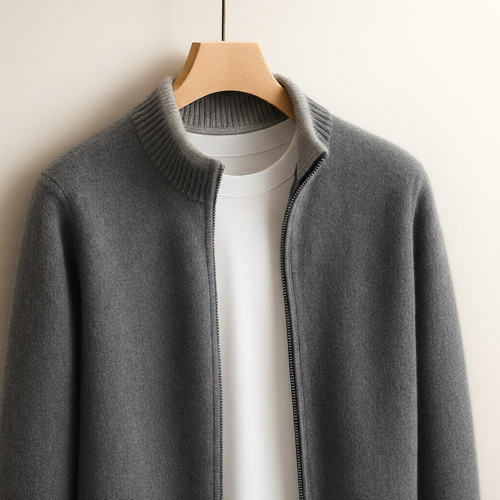 NOVA | VESTE EN MAILLE AVEC ZIP