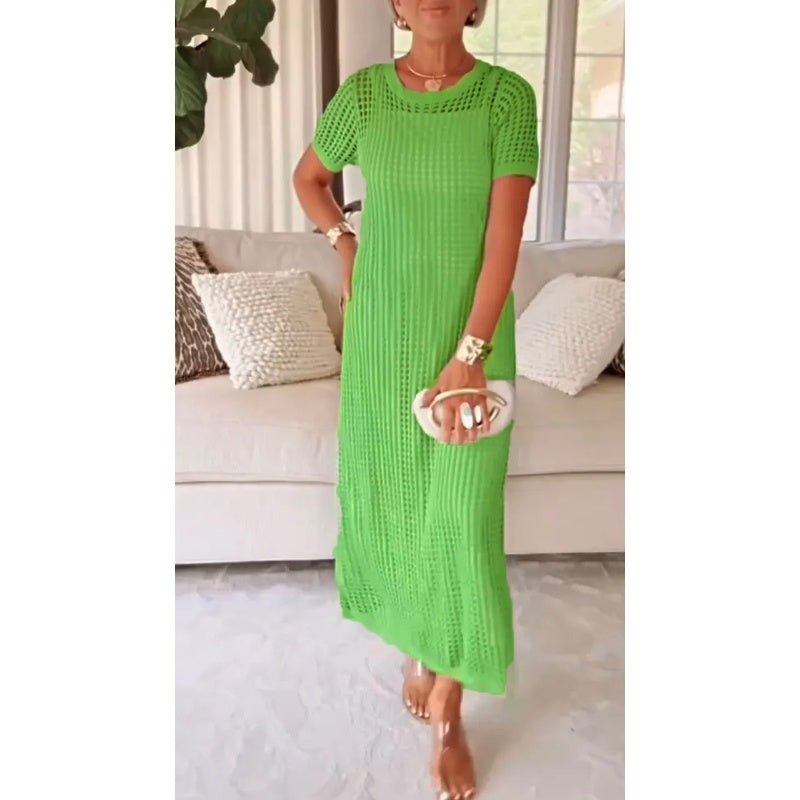 Bethany | Robe Maxi Longue à Découpes + Robe Intérieure Offerte