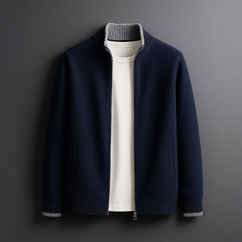 NOVA | VESTE EN MAILLE AVEC ZIP